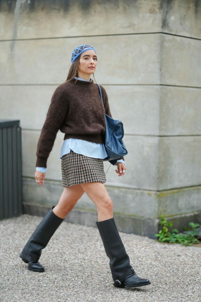 шкіряні жіночі чоботи, чорні